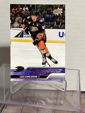 2023-24 Upper Deck Series 2 Young Guns Leo Carlsson 468 Rookie Rcnm