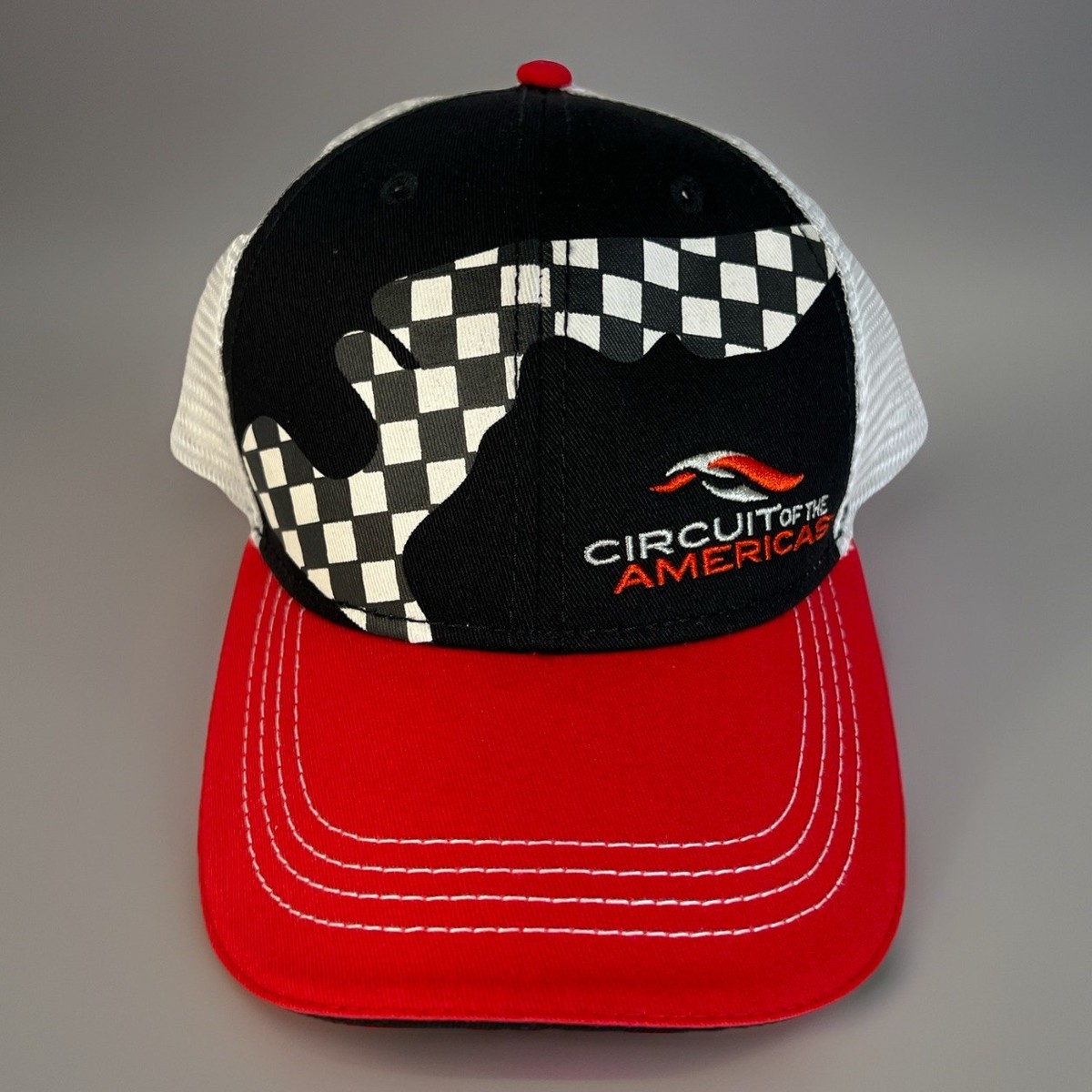 Circuit of the Americas Trucker Hat COTA F1 Racing Cap Red/Black