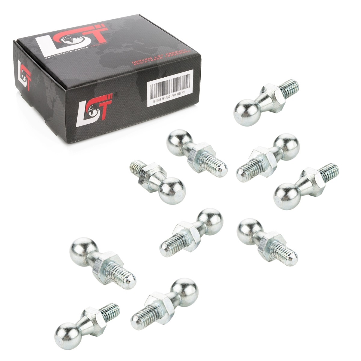 10X Ball Joint Pin Gas Spring M6 Thread 10Mm Ball Head DIN71803 For JAGUAR