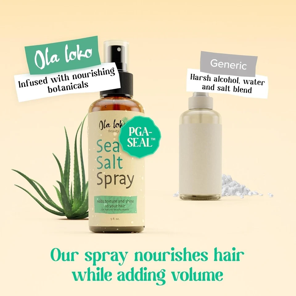 Sea Salt Hair Spray Texturising Volumising Beach Waves Paraben Free 2 x 150ml - Image 4 of 4