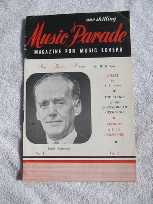 1950 British MUSIC PARADE Magazine for Music Lovers Vol 2 No 4 Basil Cameron