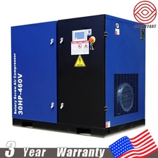 30HP Rotary Screw Air Compressor 230V 3Phase 123CFM 125PSI Air Compressed System