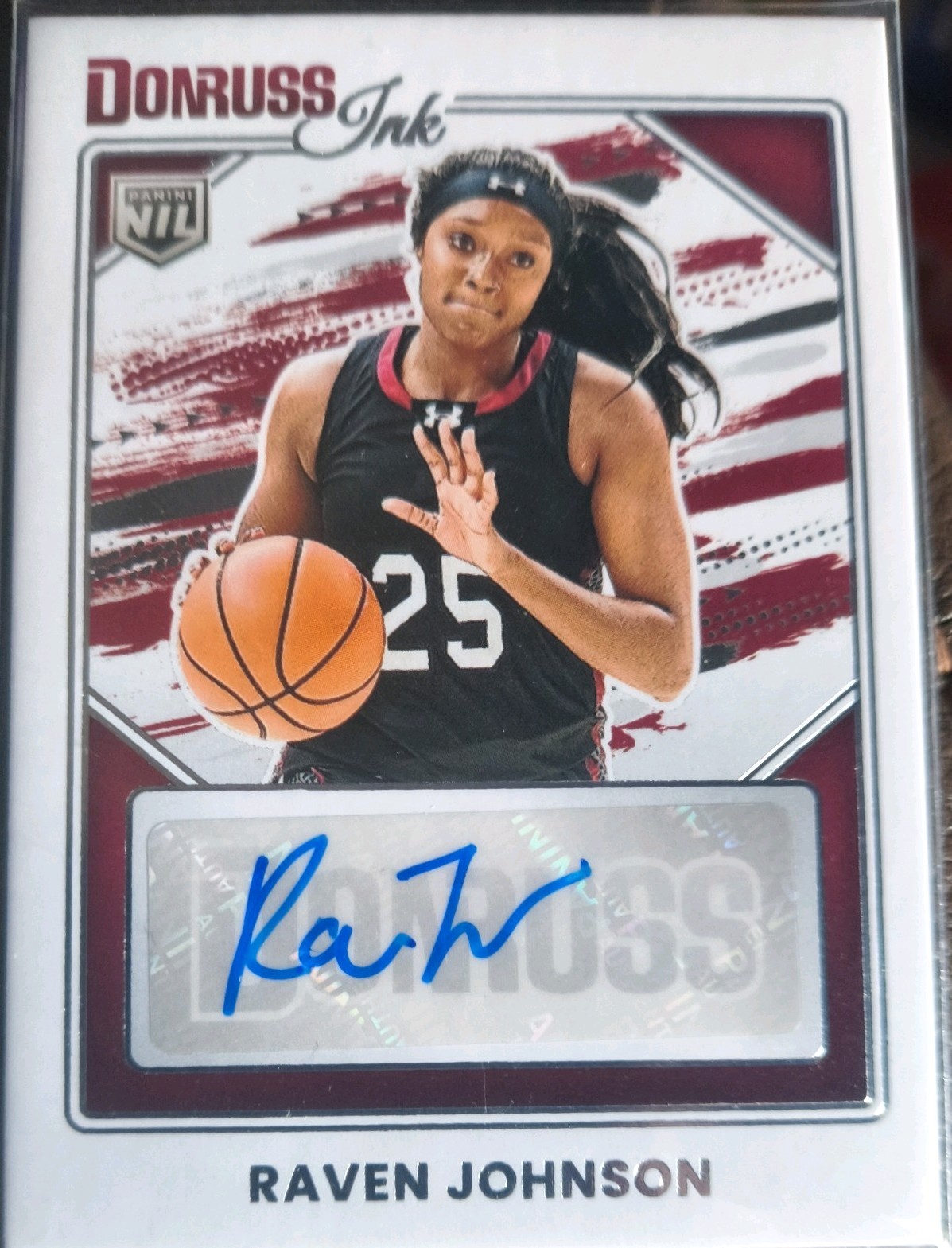 Panini Donruss 2025-26 Raven Johnson INK-RAV Donruss Ink Auto South Carolina