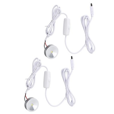 2 Stück Dimmbare Mini-Spotlights USB 5 V Schrittloses Dimmen LED Mini Spot Light