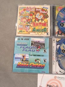 Sonic Adventure 1999 & Shuffle 2001 Sega Dreamcast Complete w Manuals + Reg Card