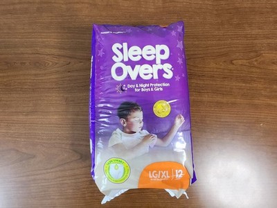 Sleep Overs by Cuties Youth Underwear L/XL 60 125 lbs   Lot of 3 Packs   Pull Up