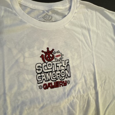 Scotty Cameron ''10 years'' Gallery 10th Anniversary T-shirt White  / Large / NEW