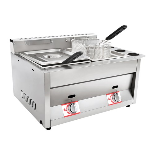 Gas Deep Fryer with Basket and Lid Commercial Deep Fryer Stainless Deep Fryer - Bild 15 von 19
