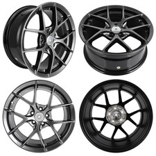 4 X 16x7 5x100 Offset38mm Gray Alloy Wheels Rims 16 For Corolla 2003-2024