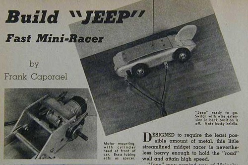 14" Tether Race Car 1942 How-To build PLANS Malcolm Campbell Bluebird - Picture 1 of 2