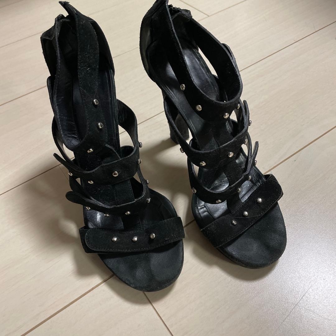 Gucci Babouska Gladiator Sandals Black Suede Size 36.5 Abt US 6.5 For Women thumbnail 21