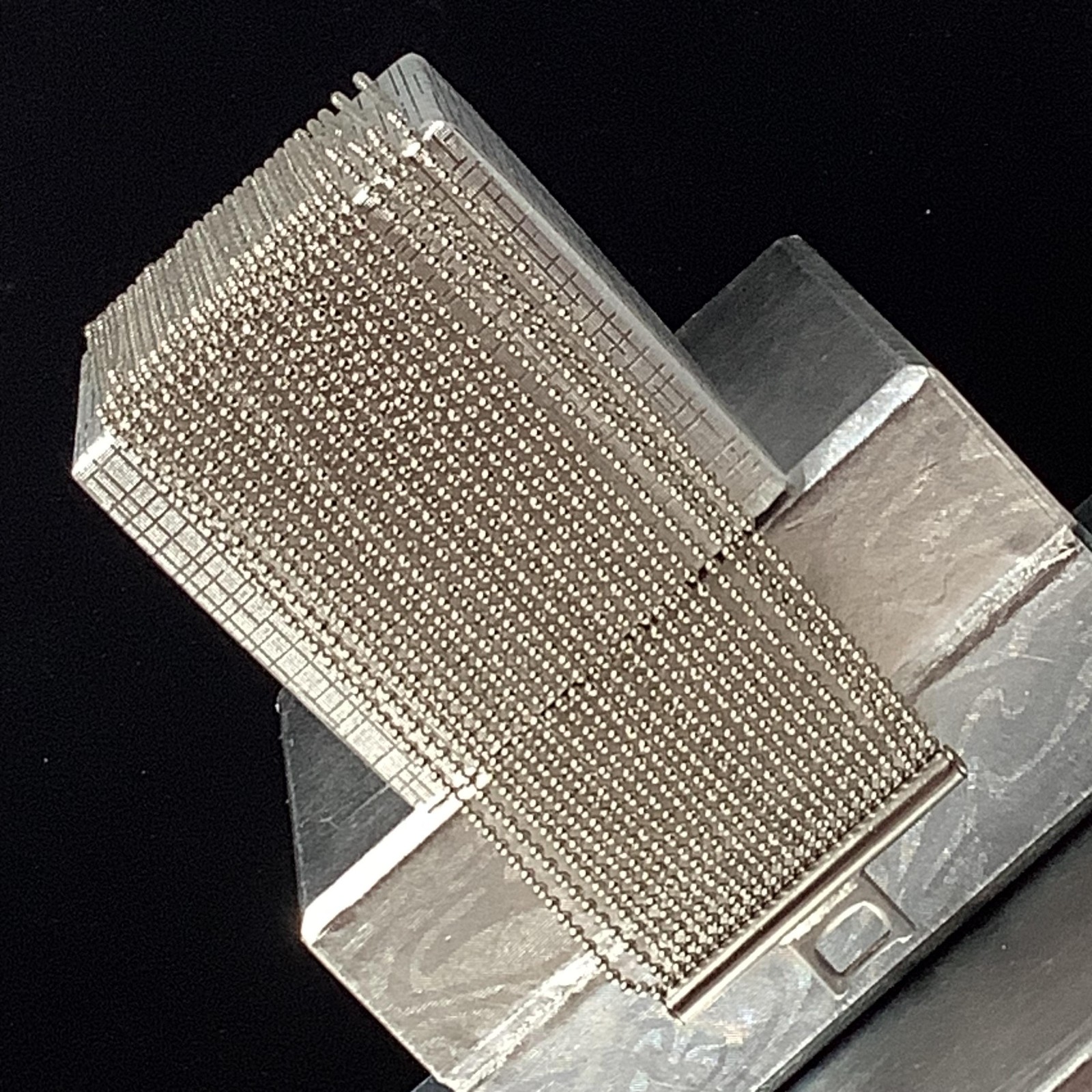 Simulated Liquid Silver Multi Strand Ball Bead Ch… - image 16