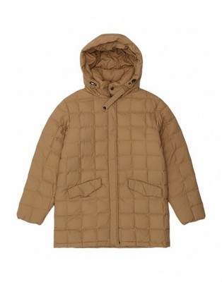 CIESSE PIUMINI Womens Hooded Padded Jacket IT 44 Medium Beige Polyester CH01