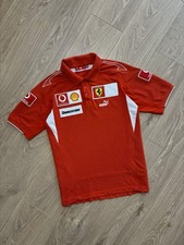 Scuderia Ferrari F1 PUMA Racing Polo Shirt Jersey Vintage Red Vodafone size M