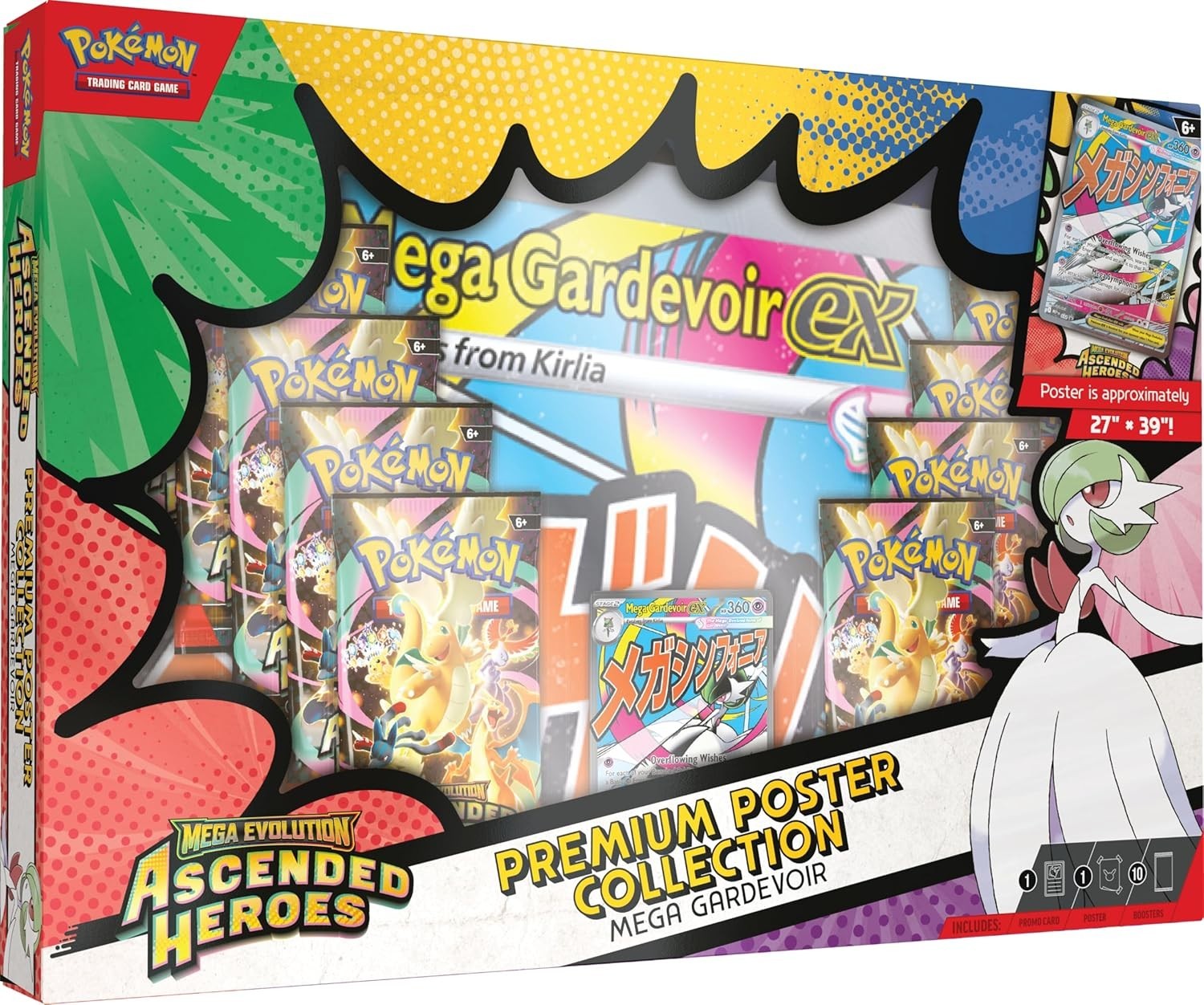 Pokemon TCG Mega Evolution Ascended Heroes Premium Poster Collection New