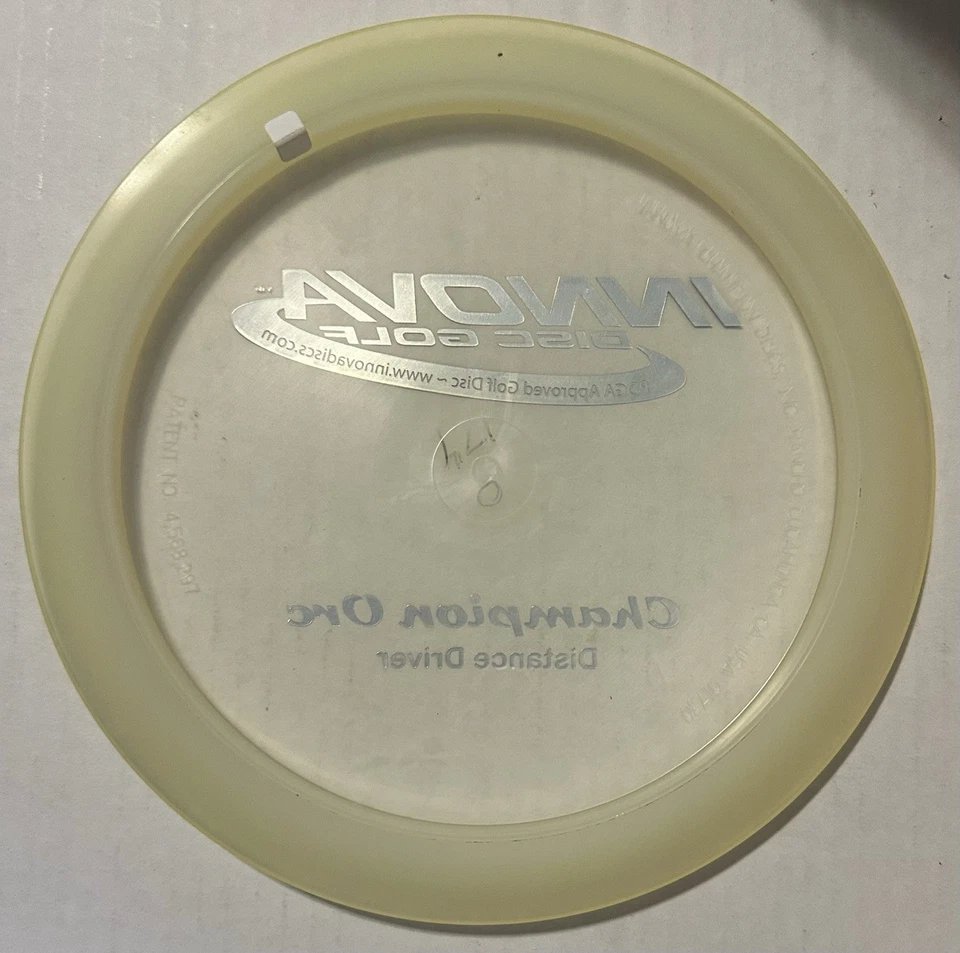 Innova Champion Orc PFN w/ Patent # Clear w/ Slick Black Foil Disc Golf Driver - Image 2 of 2