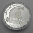 2015 Canada $5 1oz .9999 Silver Proof Coin Round RCM - Bald Eagle