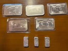 6.5 Troy OZs .999 Find Silver: Buffalo Bars and Skull & Cross Bones