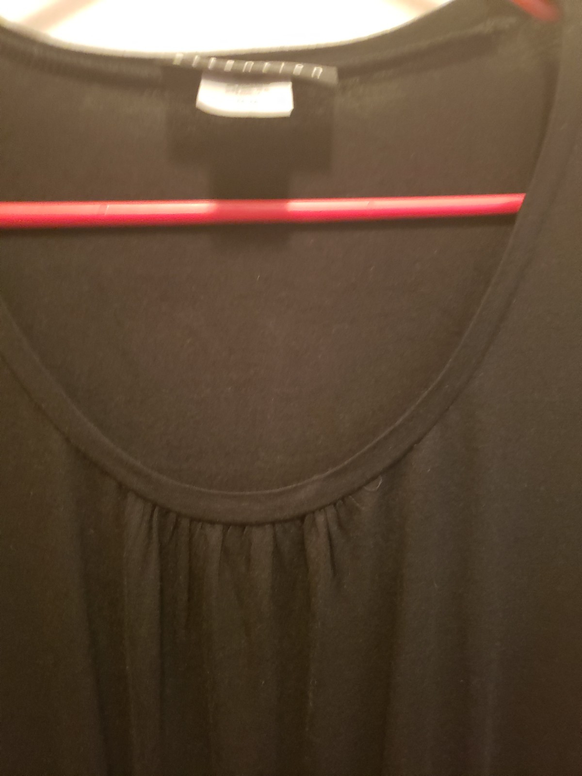 Attention Black Scoup Neck Long Sleeve Knit Top Size M