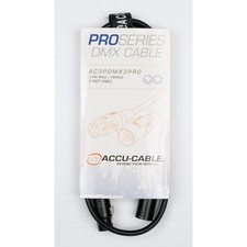 Accu-Cable 3-Pin DMX Pro Production Grade Cable, 03 ft