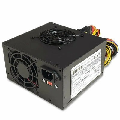 New 600W Watt ATX Power Supply SATA PCIe 120mm Super Quiet Fan, Large Power