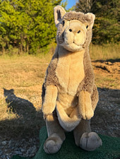 Kangaroo Plush Stuffed Animal Soft Plush Toy Doll, Gray Tan, No Baby in Pouch