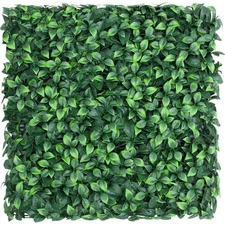 6Pcs 20" x 20" Artificial Grass Wall Panels, Faux Boxwood Greenery Backdrop D...