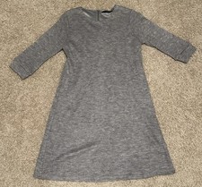 THML Gray Light Sweater Dress Size Small Lined 3/4 Sleeve