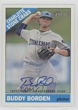 2015 Topps Heritage Minor League Edition Real One Buddy Borden #ROA-68 Auto 0c2