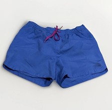 EUC North Face Women's Class V Blue Athletic Mesh Pockets Drawstring Shorts M