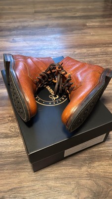 Caswell Boots The Feral Swine - Cognac Jabari Wild Boar Leather  - 10D