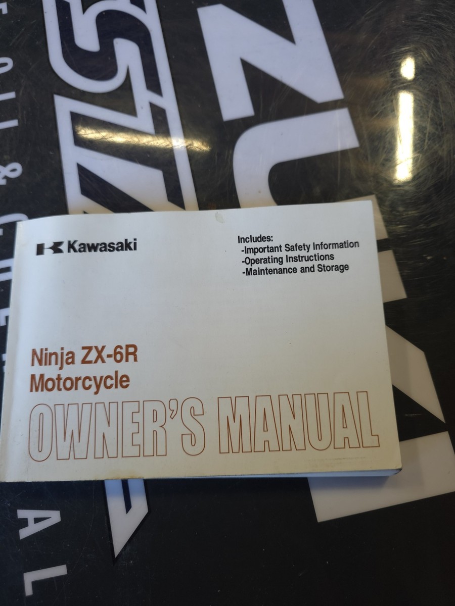 2007-2008 KAWASAKI ZX6R OEM FACTORY OWNERS MANUAL | eBay