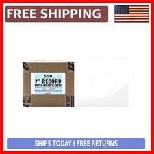 500 Count Acid-Free Heavyweight Paper Sleeves for 7" Vinyl Records - Ultimate...