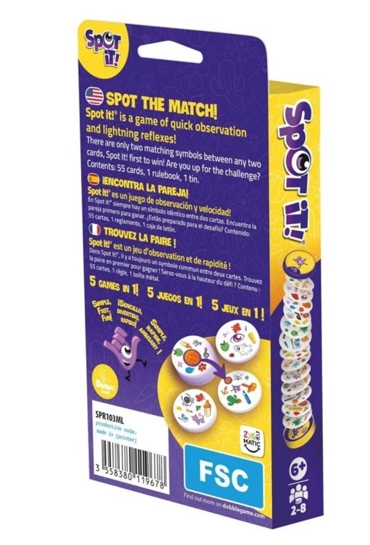 Asmodee Spot It! Classic Card Game (2024 Refresh) - Eco-Blister Edition,...  - Image 2 of 4