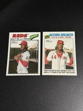 2026 Topps Heritage #70 Elly De La Cruz Cincinnati Reds & Record Breaker