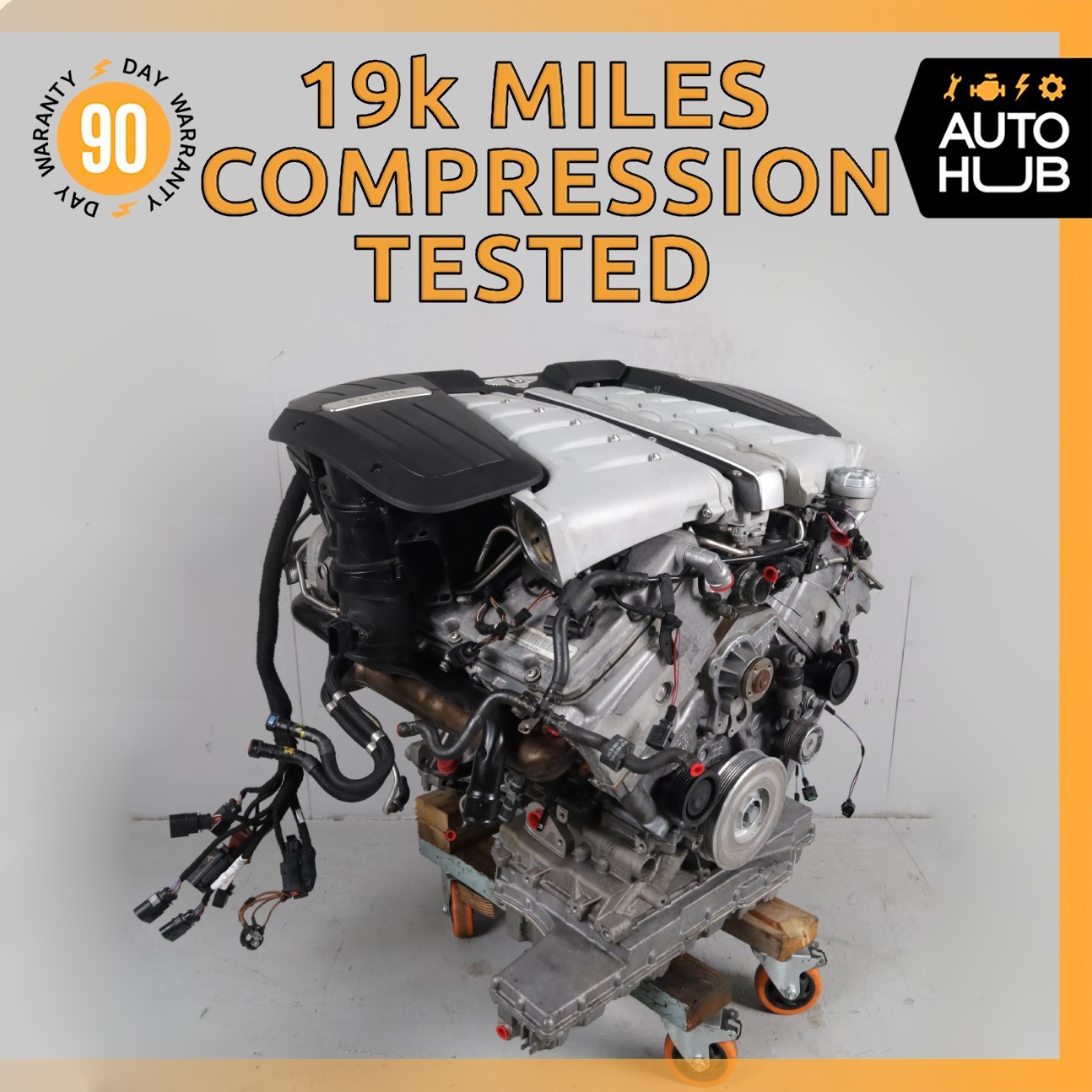03-13 Bentley Continental GTC Flying Spur 6.0L W12 Engine Motor Assembly OEM 19k