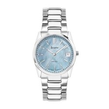 Image of Accurist Watch 74002 Ladies  Blue Pearl Dial Stainless Steel RRP £99.00