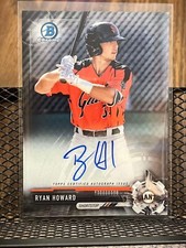 RYAN HOWARD 2017 BOWMAN CHROME ROOKIE SAN FRANCISCO GIANTS AUTOGRAPH AUTO INSERT