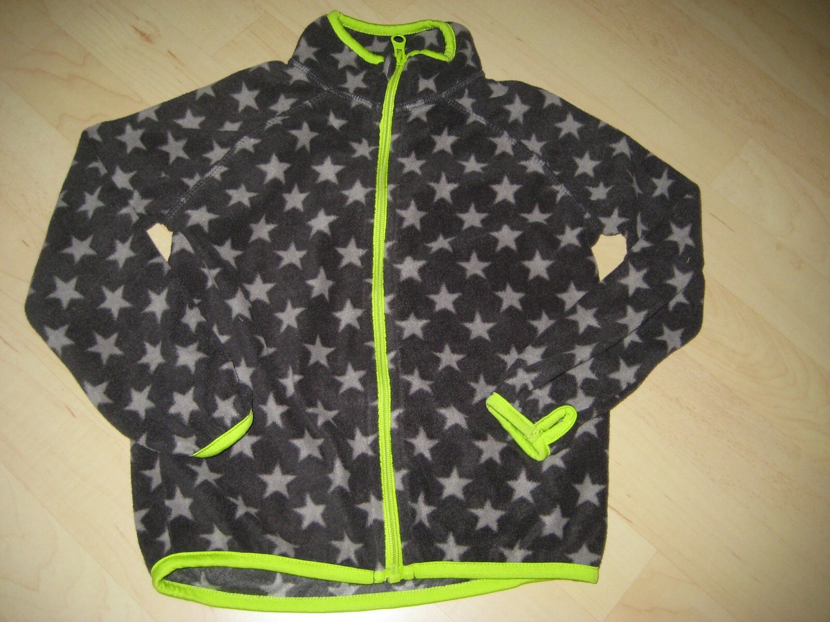 Fleecejacke 104 Jacke Sterne Daumenloch