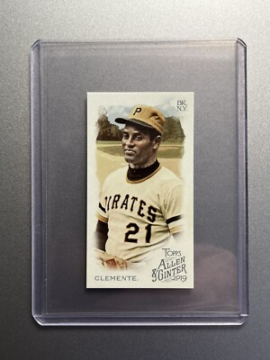 Roberto Clemente Pittsburgh Pirates Topps Allen & Ginter 2019 RIP CARD MINI SSP