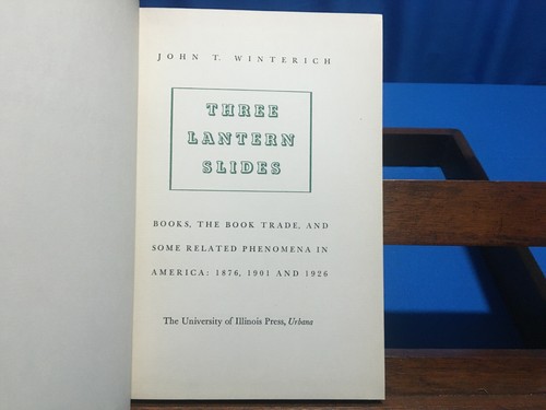 Three Lantern Slides- John T. Winterich, 1949, 1st Edition - Picture 4 of 5