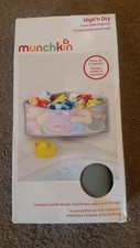 Munchkin High' n Dry Corner Bath Organizer Gray Mesh