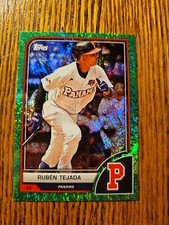 2023 Topps World Baseball Classic RUBEN TEJADA Green Sparkle /75 WBC Panama