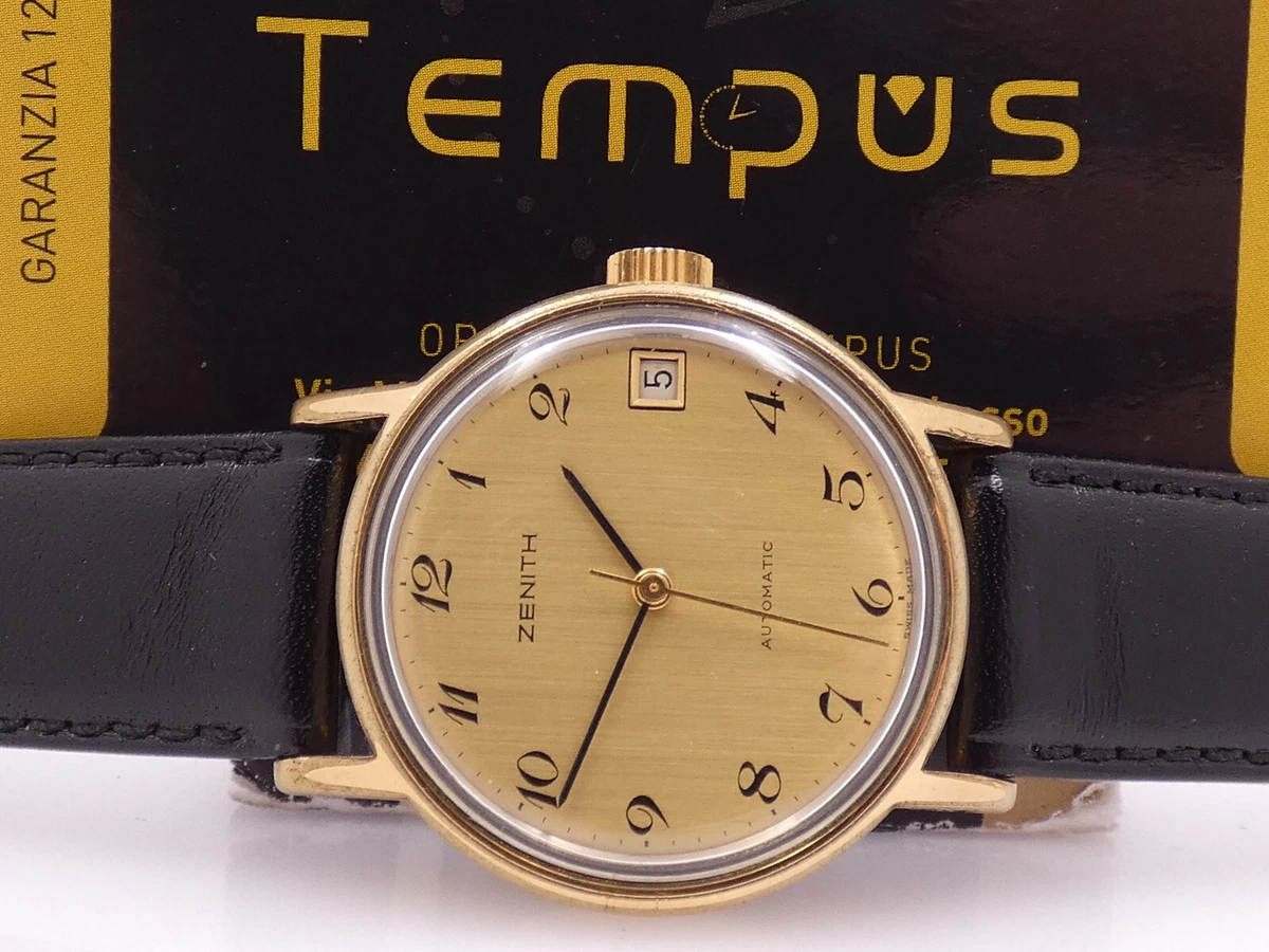 Zenith automatic gold watch sale
