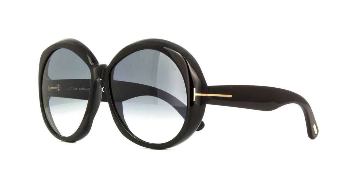 Tom Ford ANNABELLE FT 1010 Shiny Black/Grey Shaded (01B