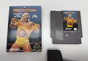 WWF Wrestlemania Acclaim Nintendo NES Box and Cart USA 1988