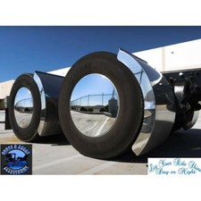 Kit Cubierta Eje Trasero Aero Full-Moon Espejo Cromo Universal Up-10326