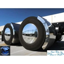 Aero Full-Moon Rear Axle Cover Kit mirror Chrome universal up-10326