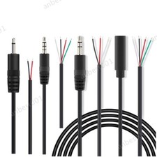 3.5MM jack Male Female Audio Cable Aux connector mono Stereo 2 3 4 core wire diy