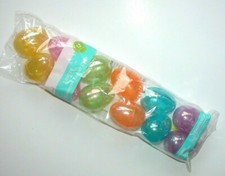 NWT NEW Easter Egg Fillable Pink Aqua Lilac Orange Green Set 12 Transparent